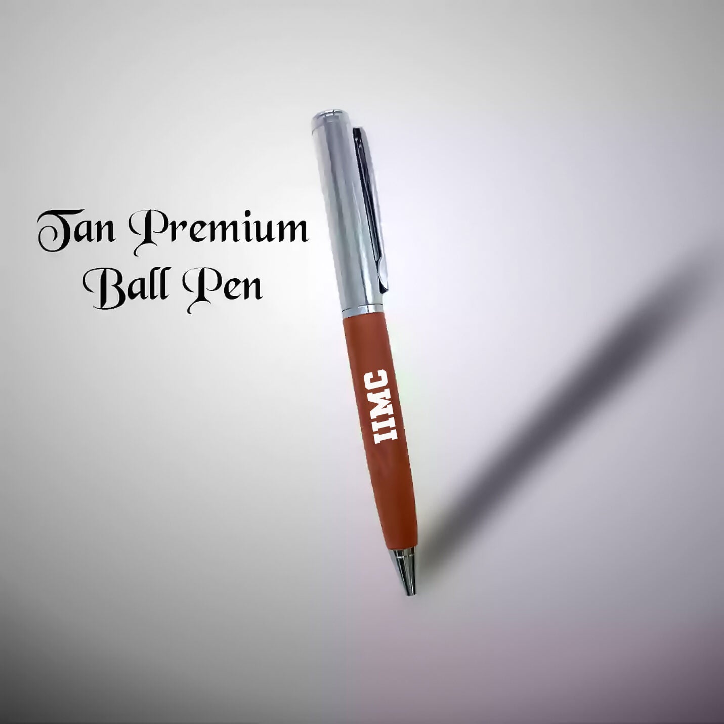 Executive IIMC Tan Diary & Pen Combo