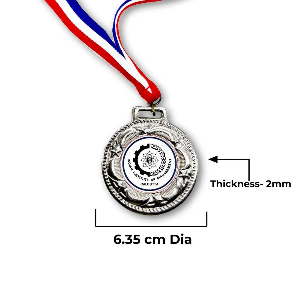 Silver Glory Award Medal with Tricolour Ribbon