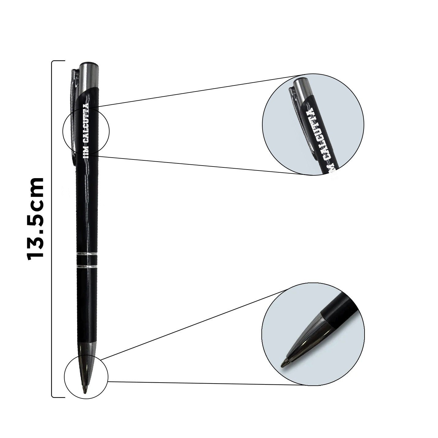 Official IIMC Classic Black Logo Pen