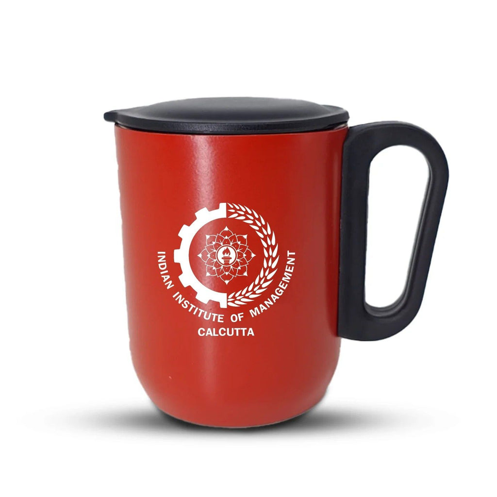 Crimson IIMC Logo Red Coffee Mug with Lid
