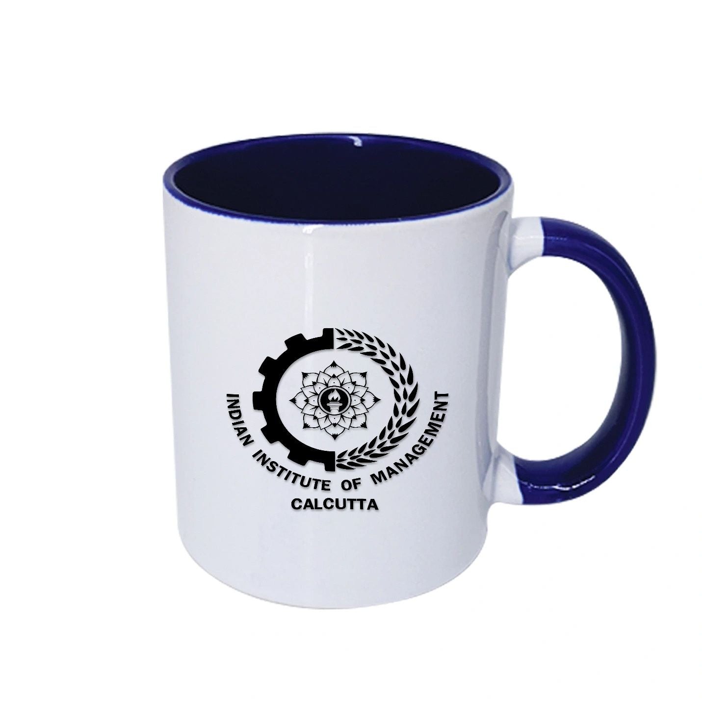  IIMC White & Navy Blue Mug ( Size: 12 OZ)