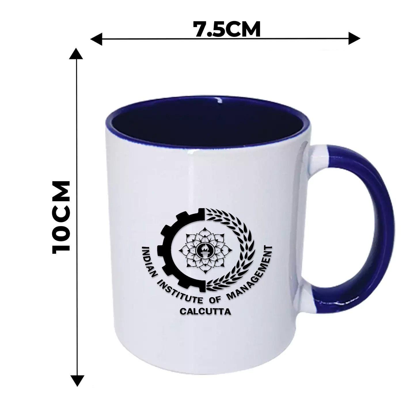  IIMC White & Navy Blue Mug ( Size: 12 OZ)
