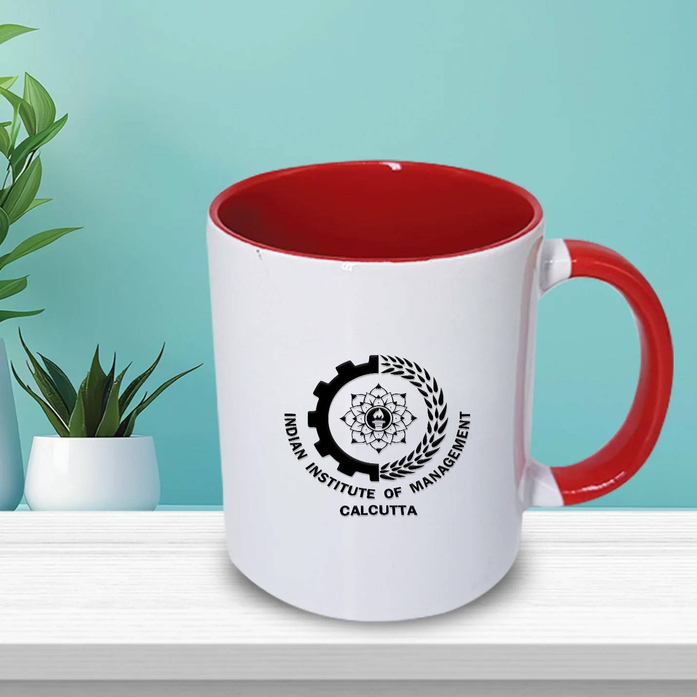 Outstanding IIMC White & Red Corporate Mugs