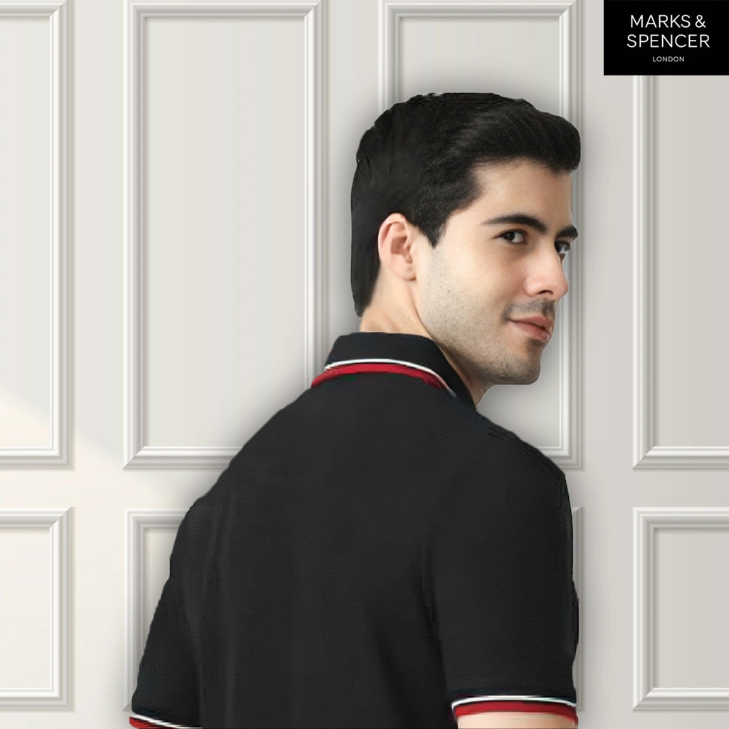 Black Mark & Spencers T-Shirt with IIMC Logo