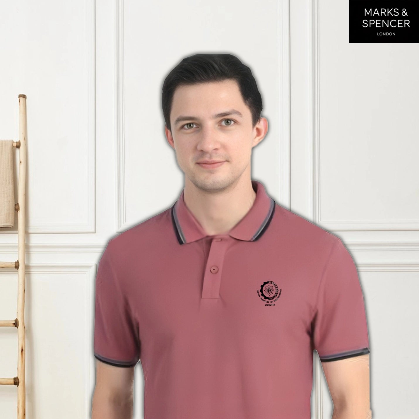 Unisex IIMC Plum Official Logo Mark & Spencers Polo T-Shirt