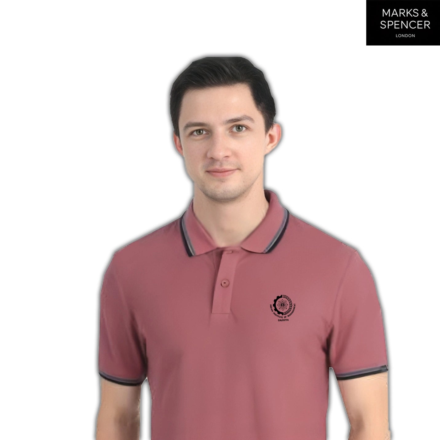 Unisex IIMC Plum Official Logo Mark & Spencers Polo T-Shirt