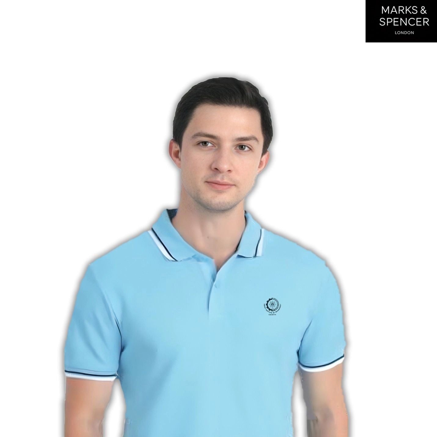 IIMC Legacy Sky Blue Mark & Spencers Polo T Shirt