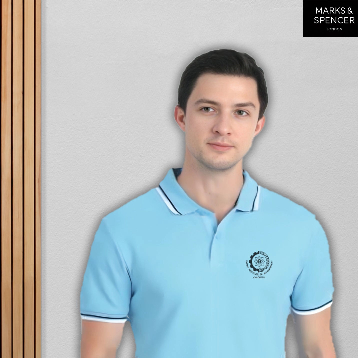 IIMC Legacy Sky Blue Mark & Spencers Polo T Shirt.img2