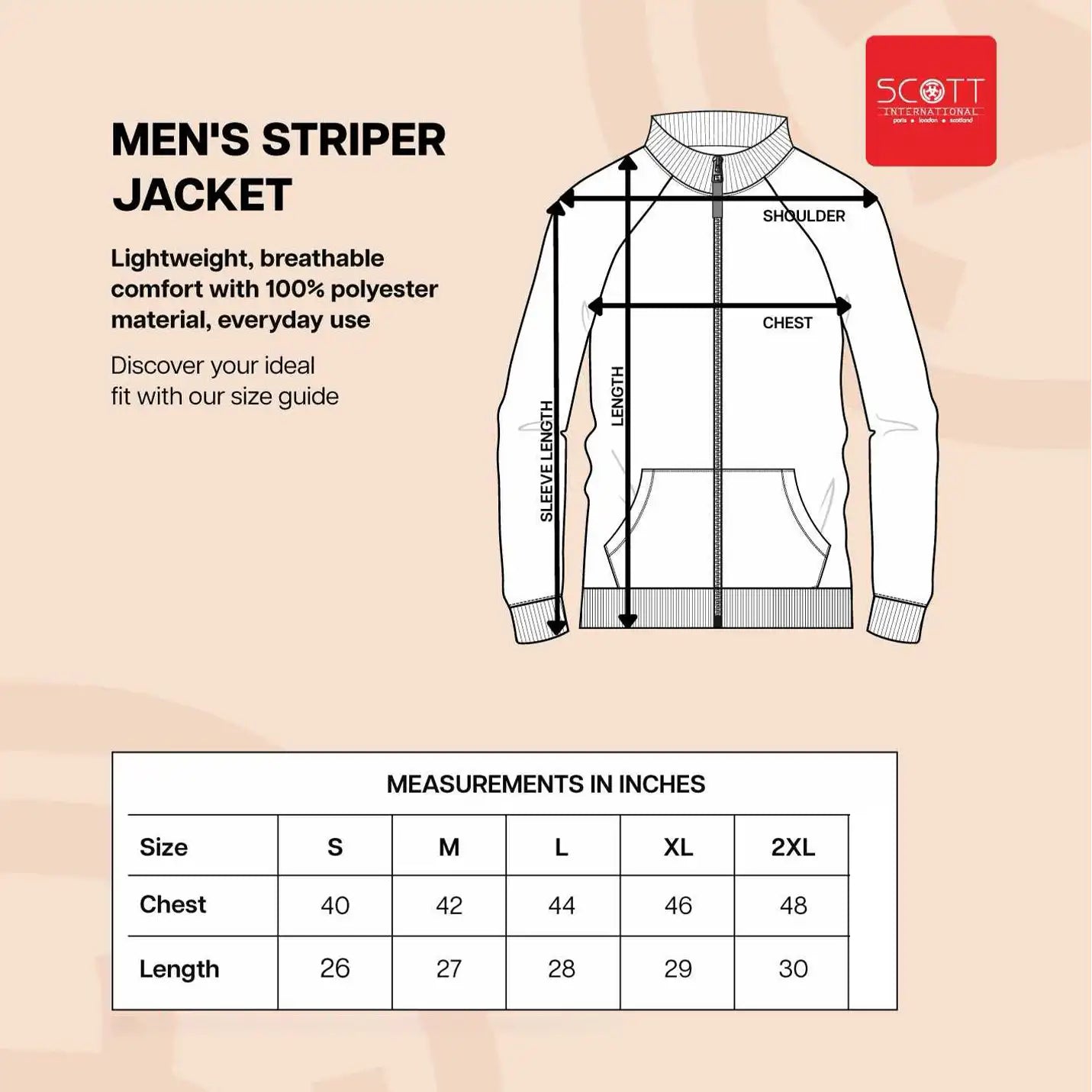 Essential IIMC Merchandise Black Striper Jacket
