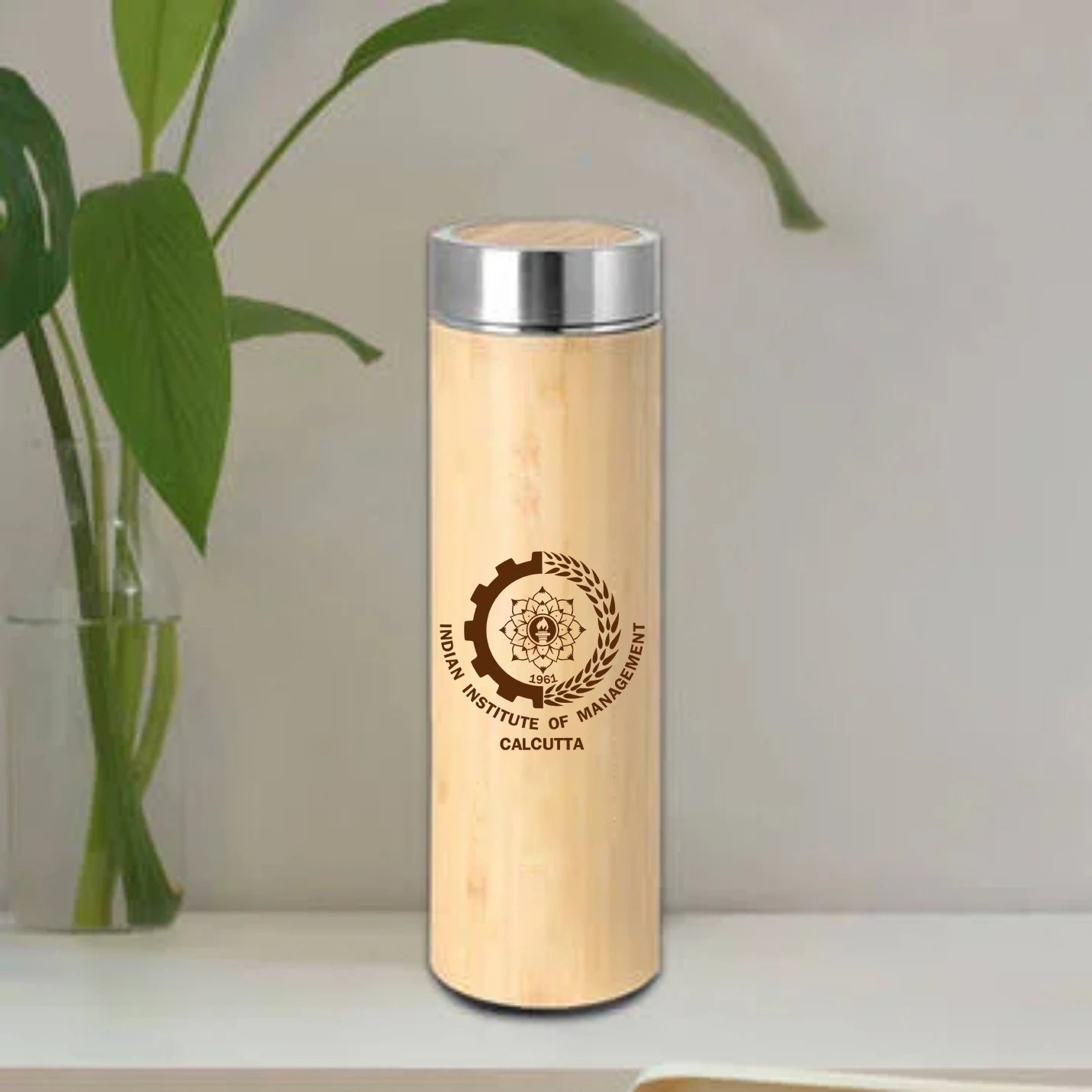 Nature Core Stainless Steel Bamboo Vacuum Flask