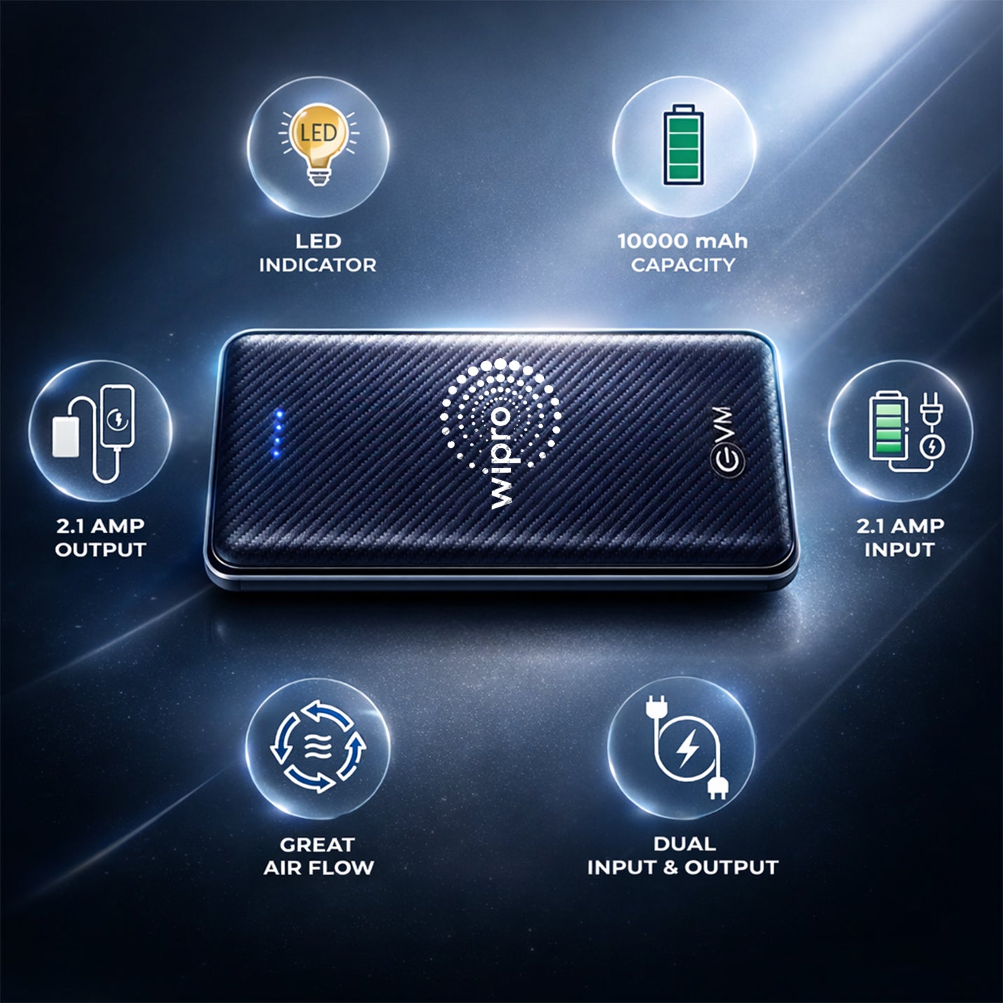 Executive Black Customised Power Bank