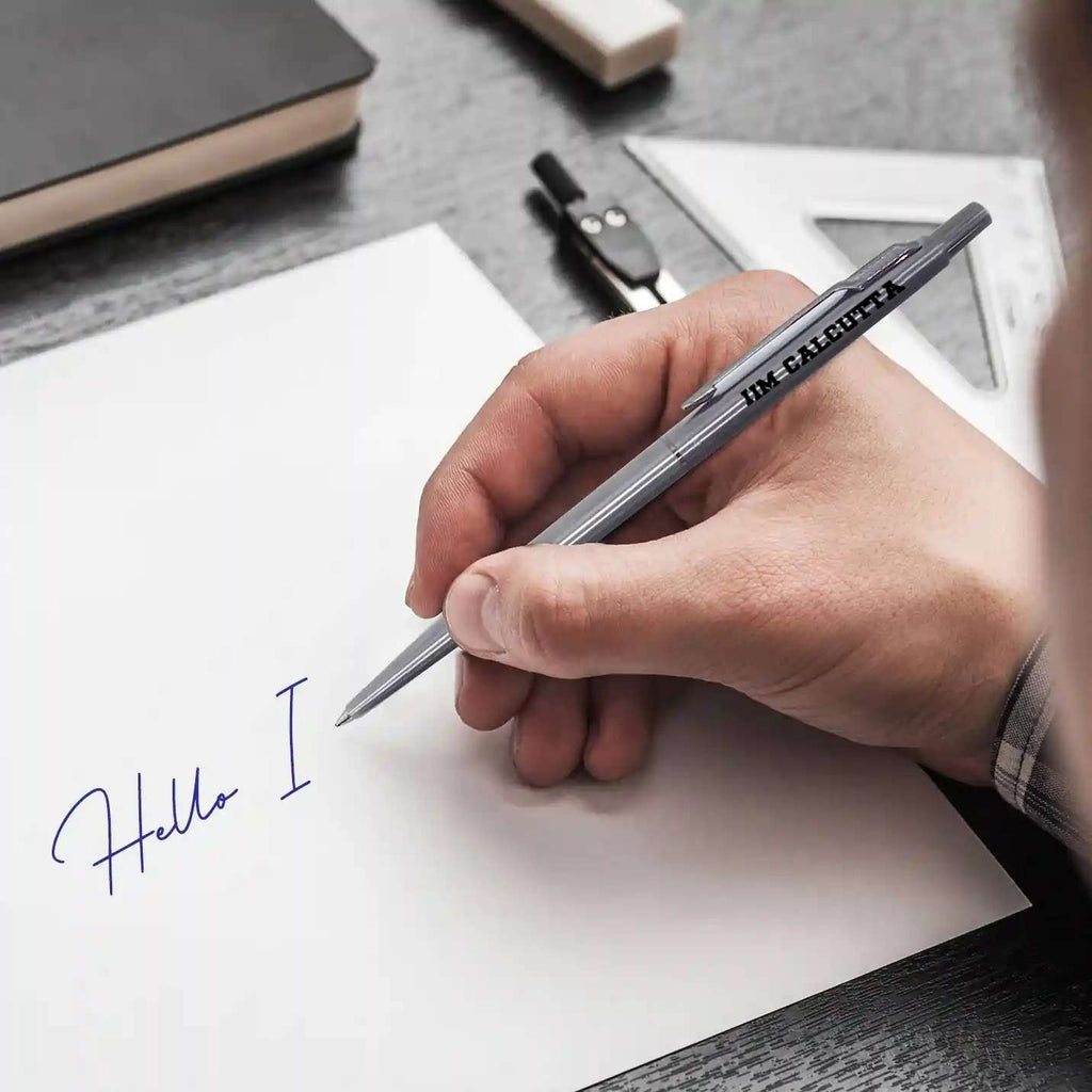 Laser IIMC Engraved black Luxury pen