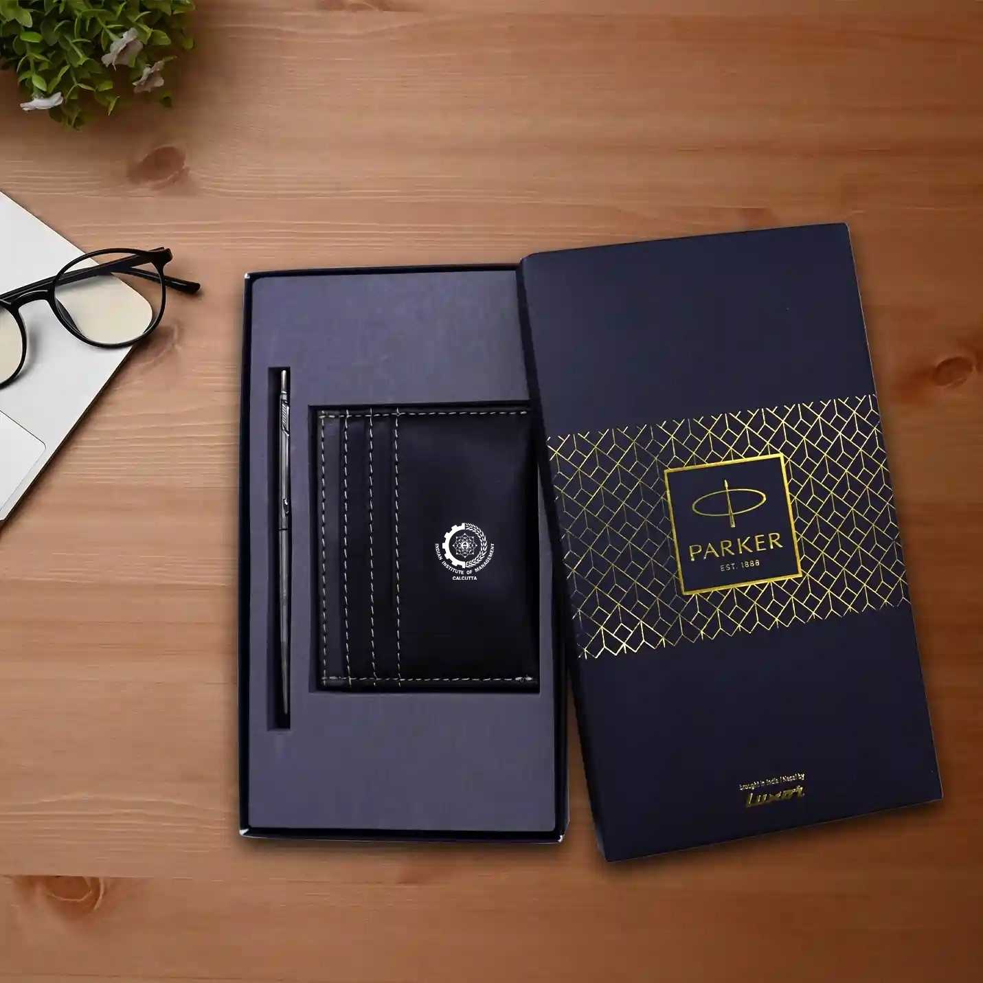 Laser IIMC Engraved black Luxury pen