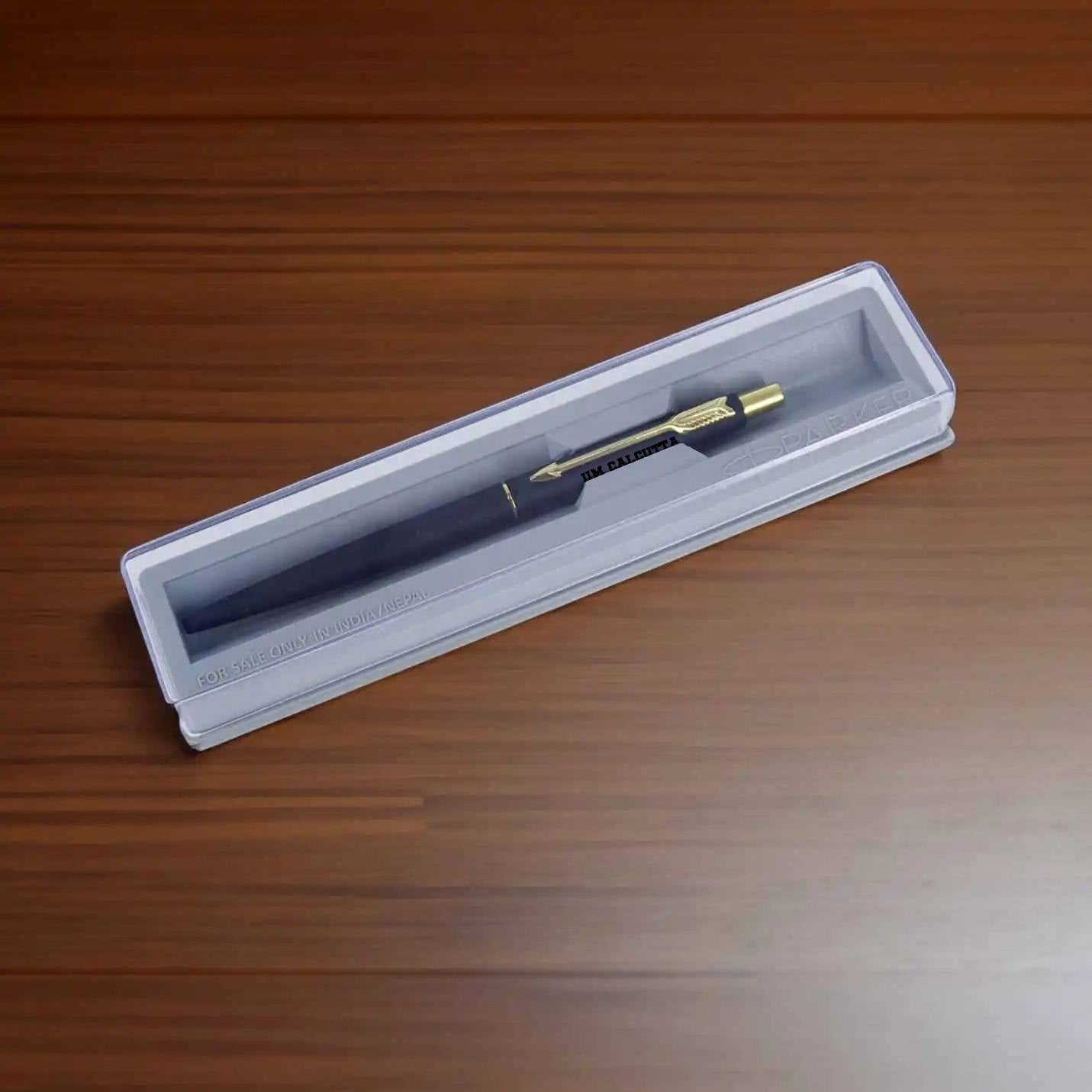 Luxury IIMC merchandice Matte Black Pen with Gold Finish