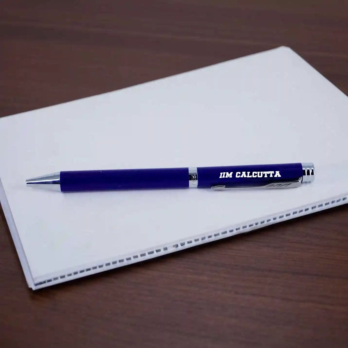 Top-Quality IIMC Logo Parker Folio Chrome Trim Ball Pen
