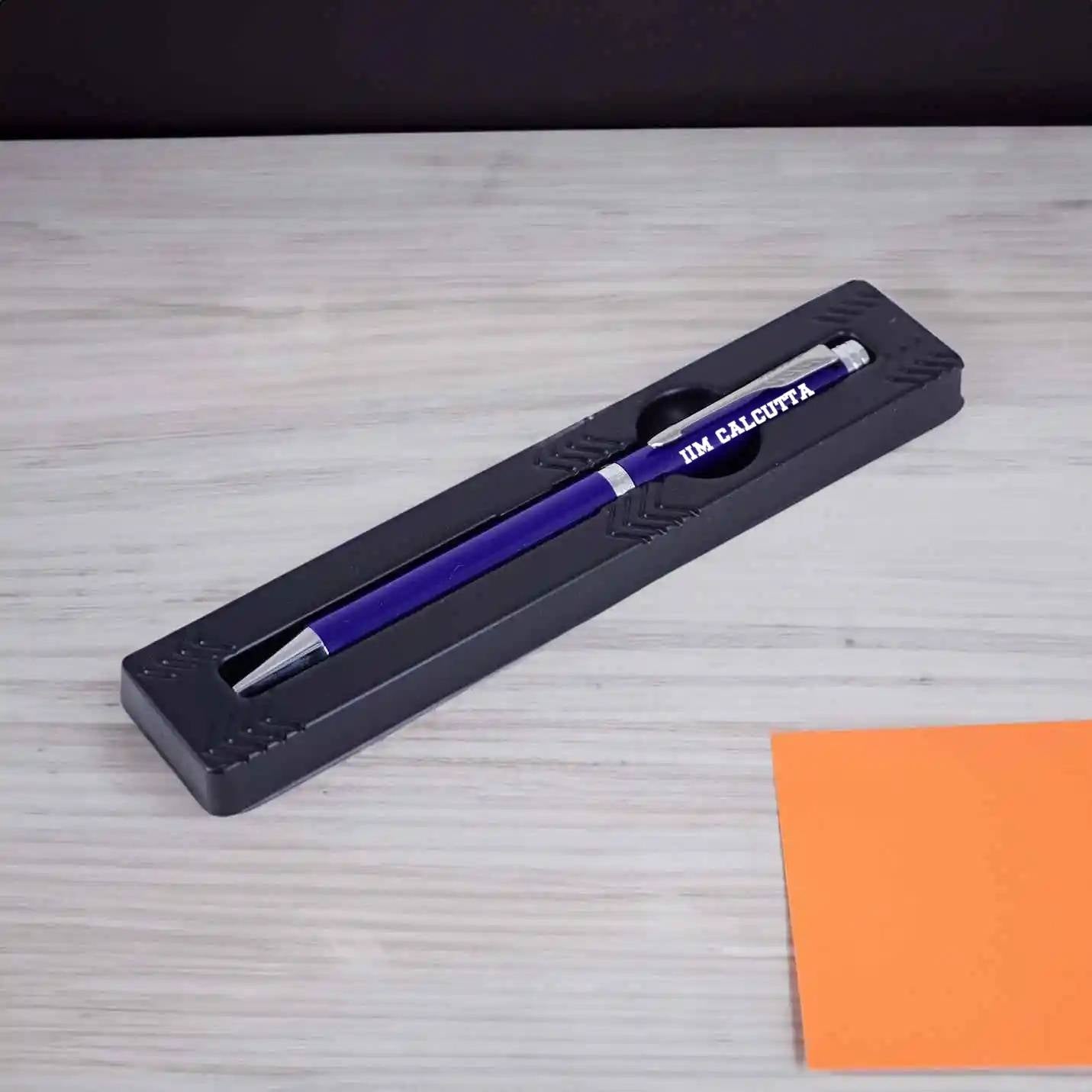 Top-Quality IIMC Logo Parker Folio Chrome Trim Ball Pen