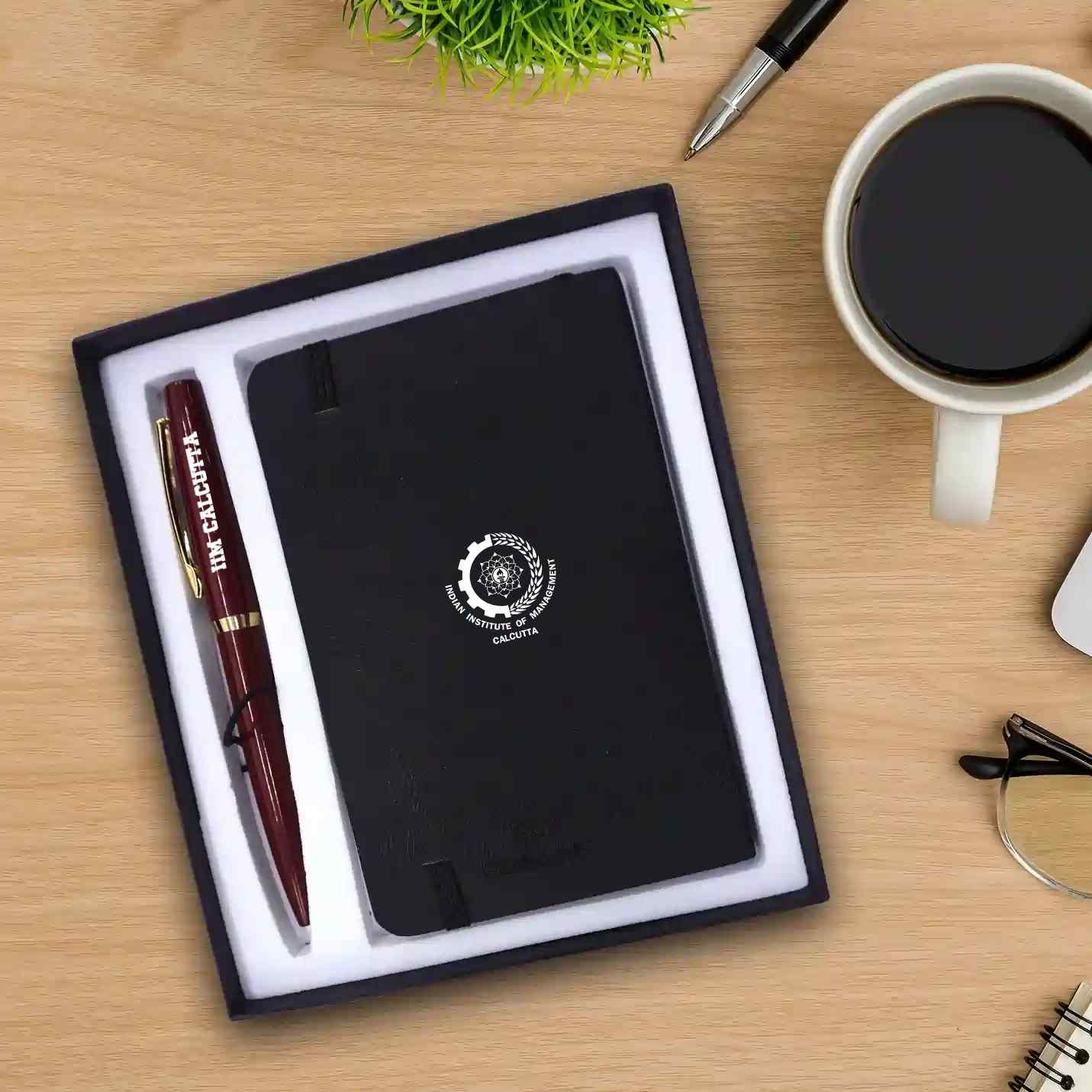 IIMC Branded Pen with A6 Notebook Gift Set