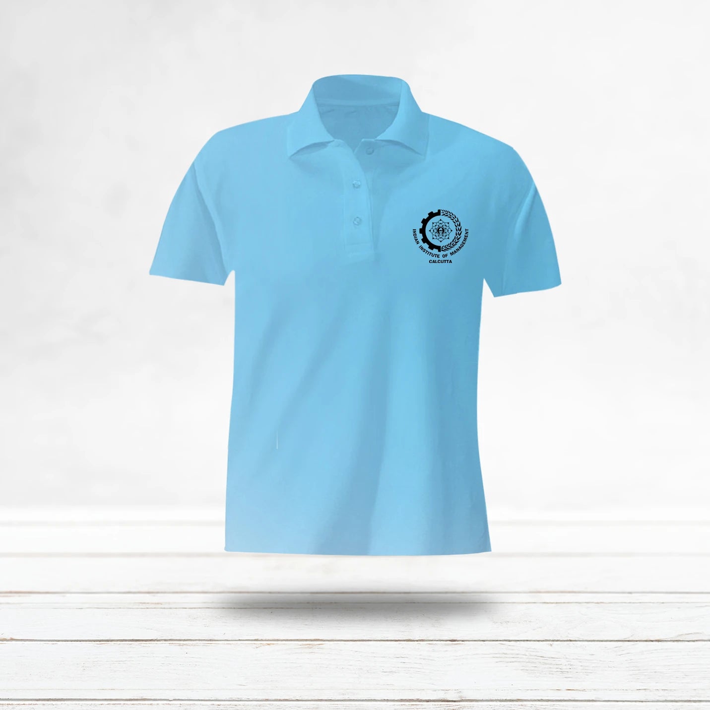 Minimalist Polo Neck Blue IIMC T-shirts
