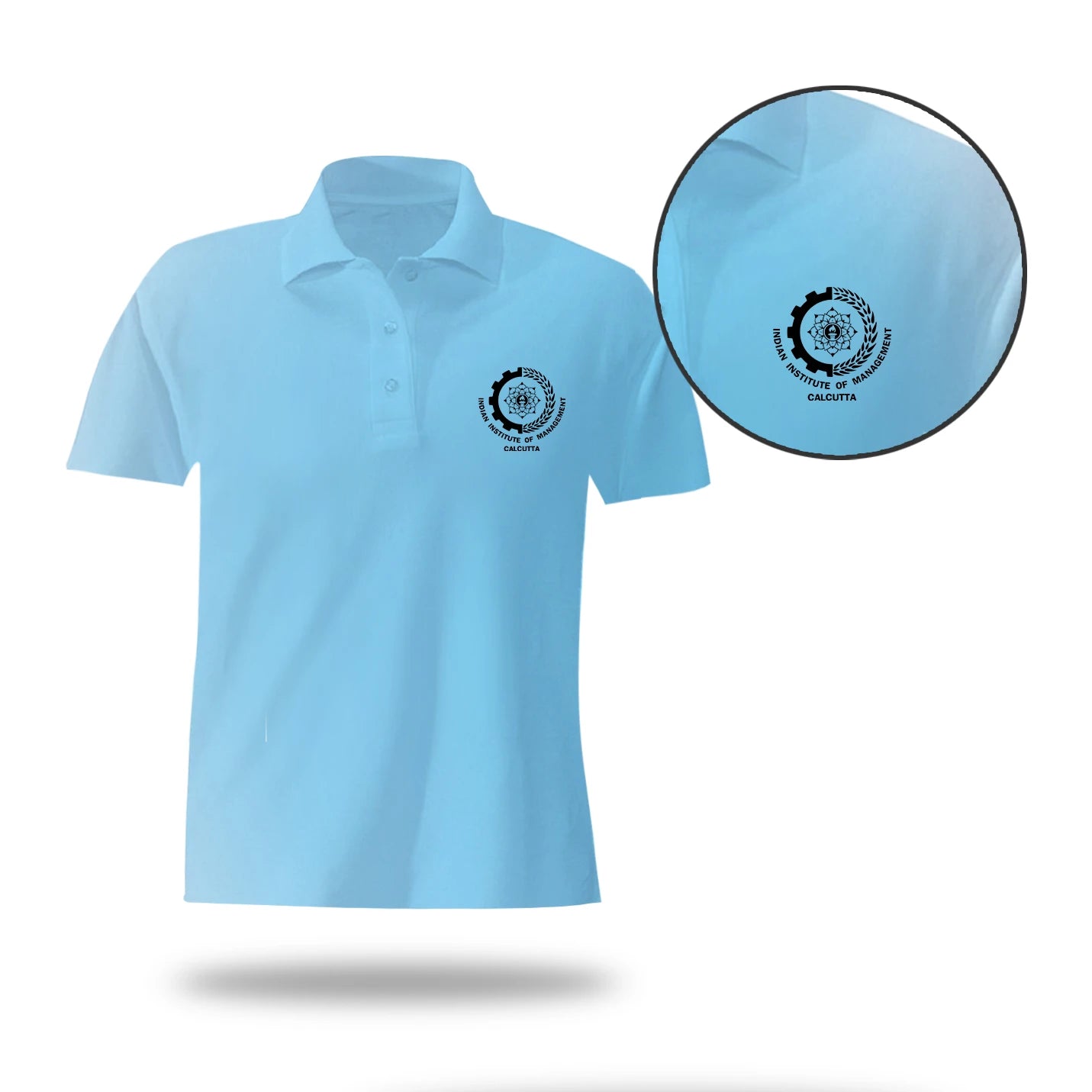 Minimalist Polo Neck Blue IIMC T-shirts