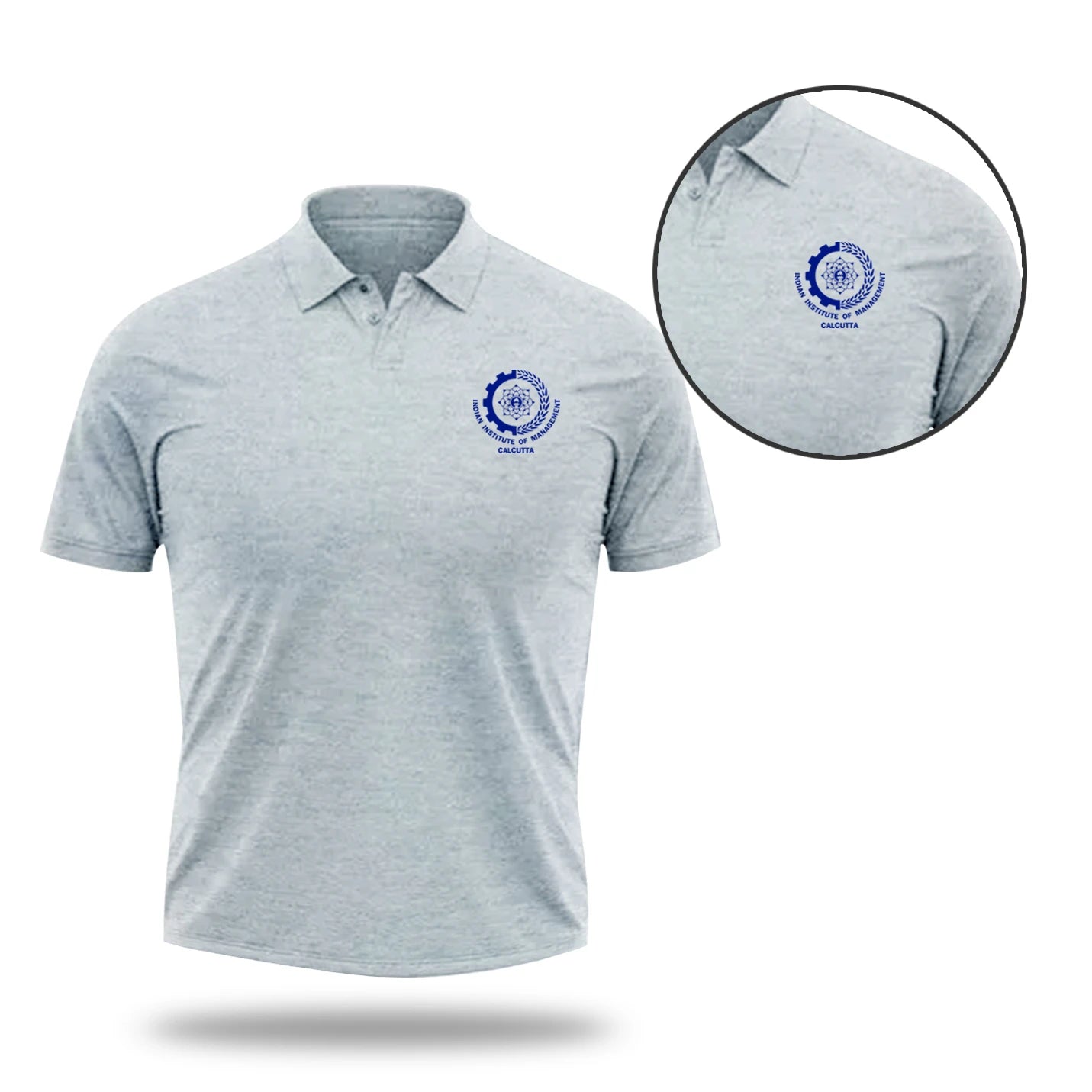 Vibrant  Polo Neck Grey IIMC T-shirts