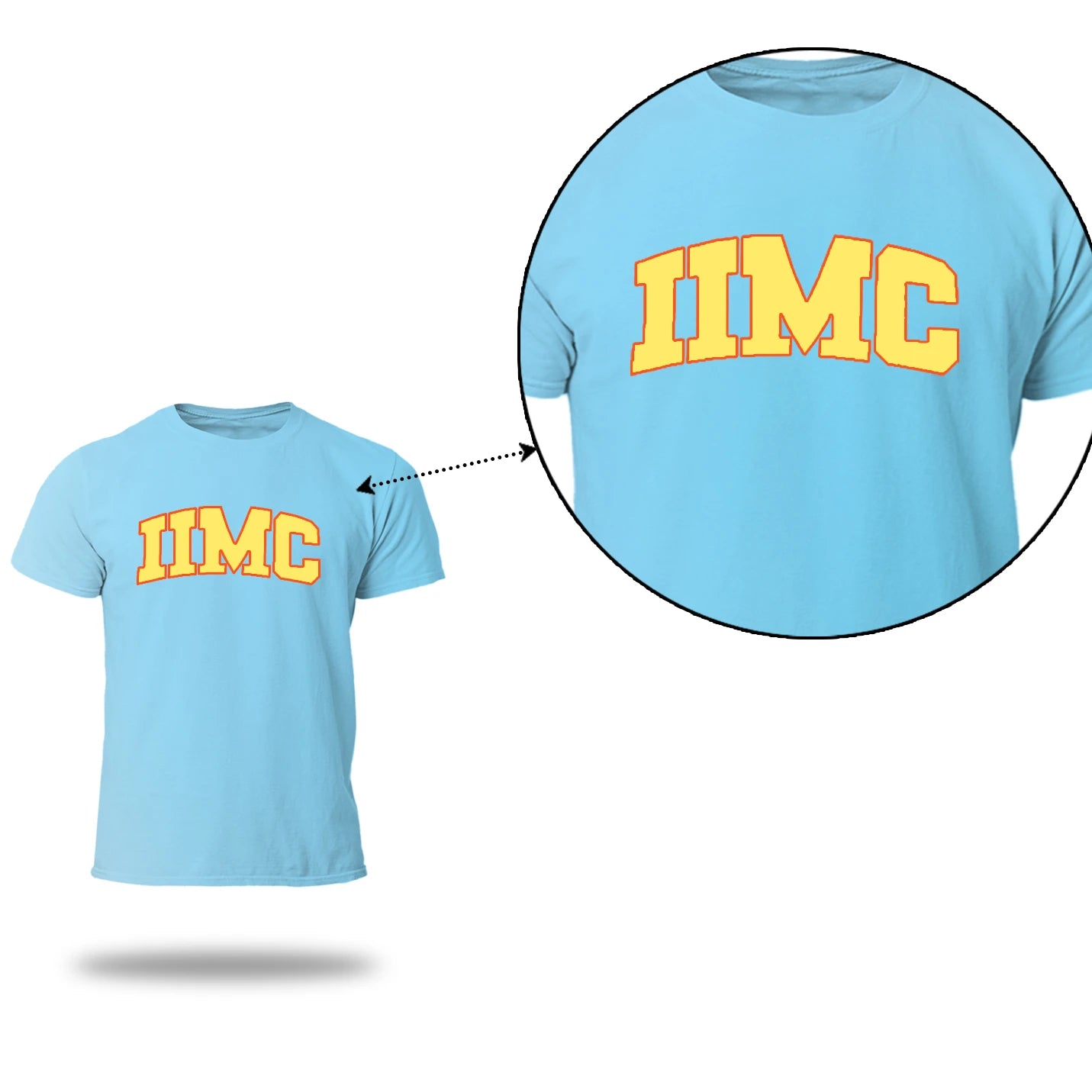 Classic Round Neck Blue IIMC Merchandise T-shirts