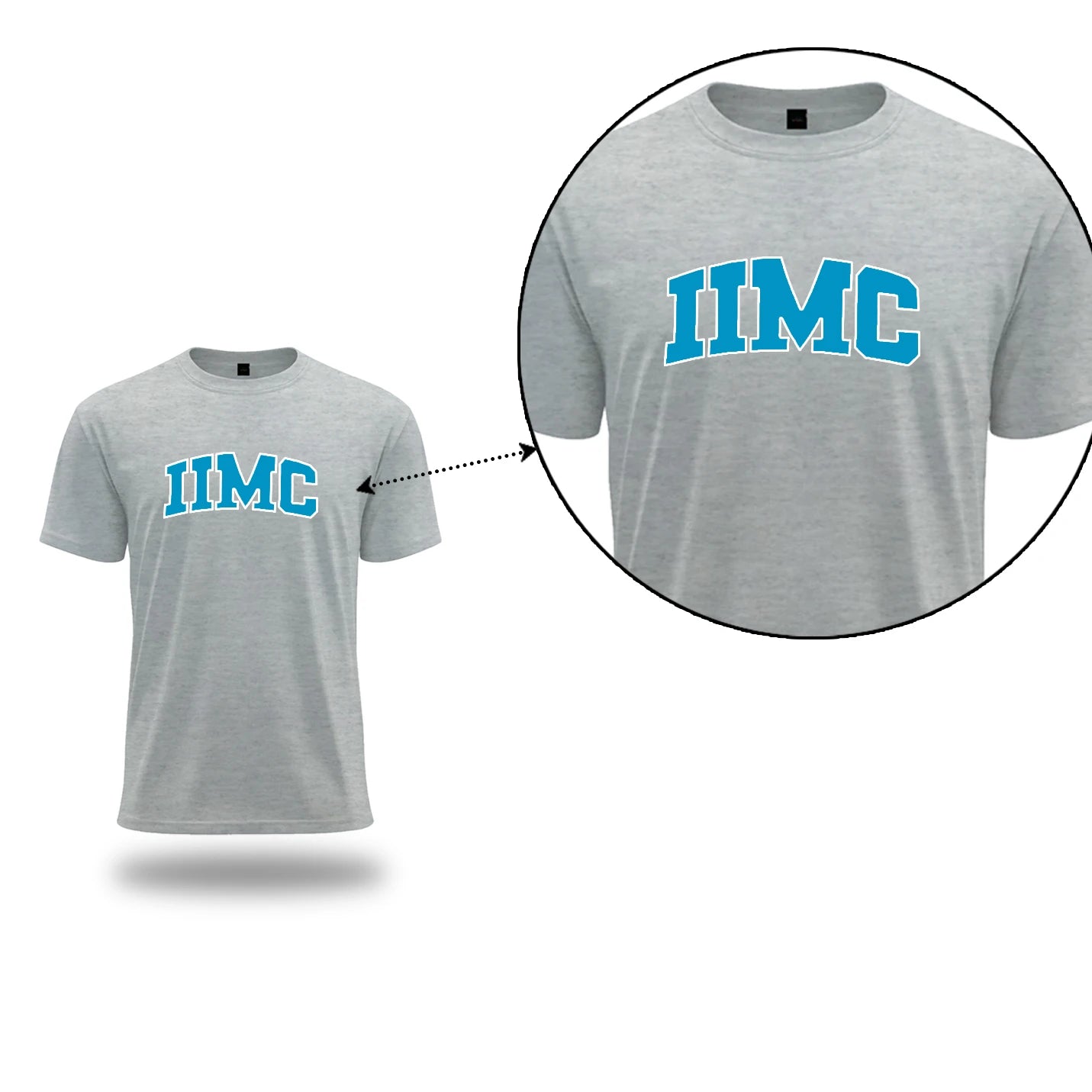 Vintage Round Neck Grey IIMC Merchandise T-shirts
