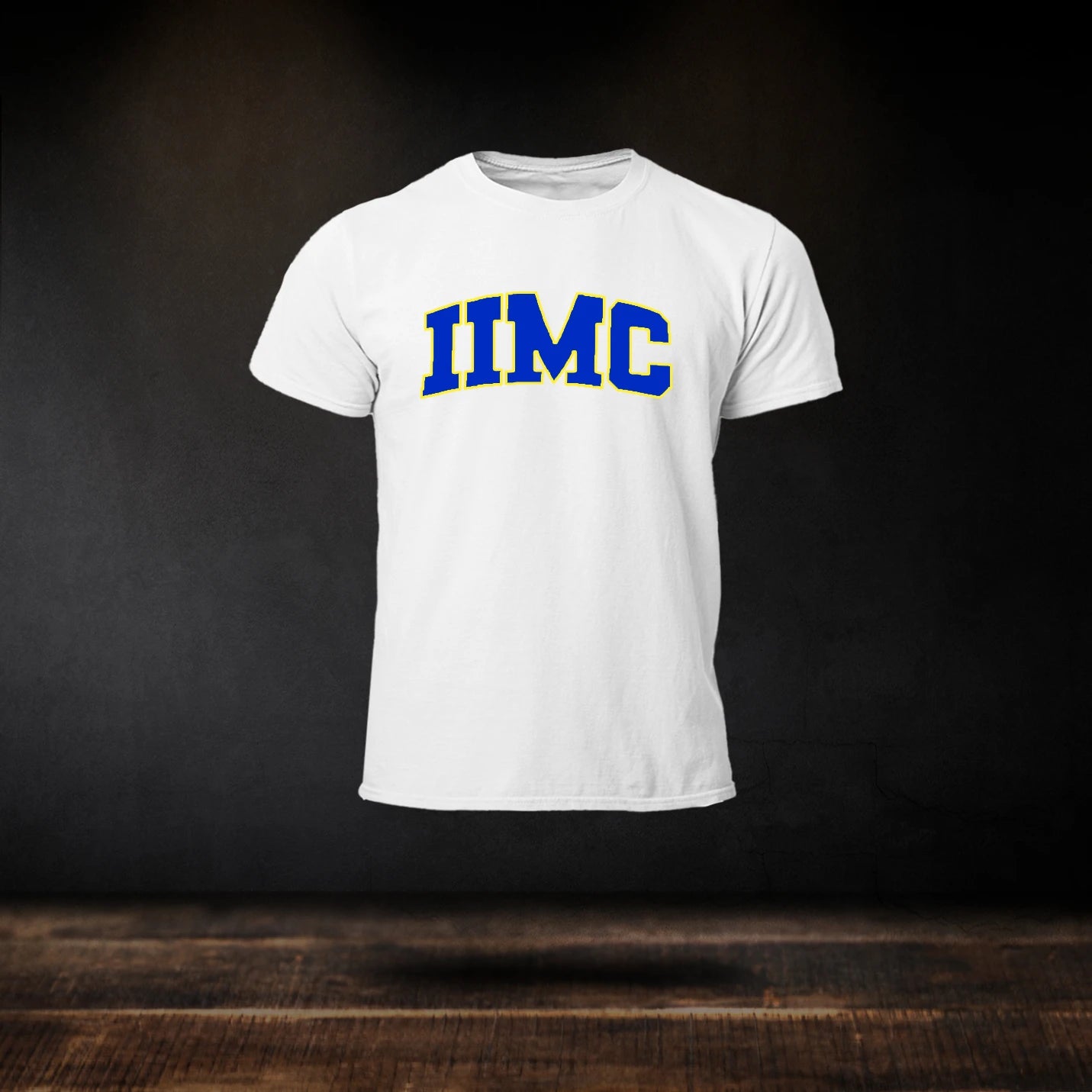 Ultimate Round Neck White IIMC Emblazoned T-shirts