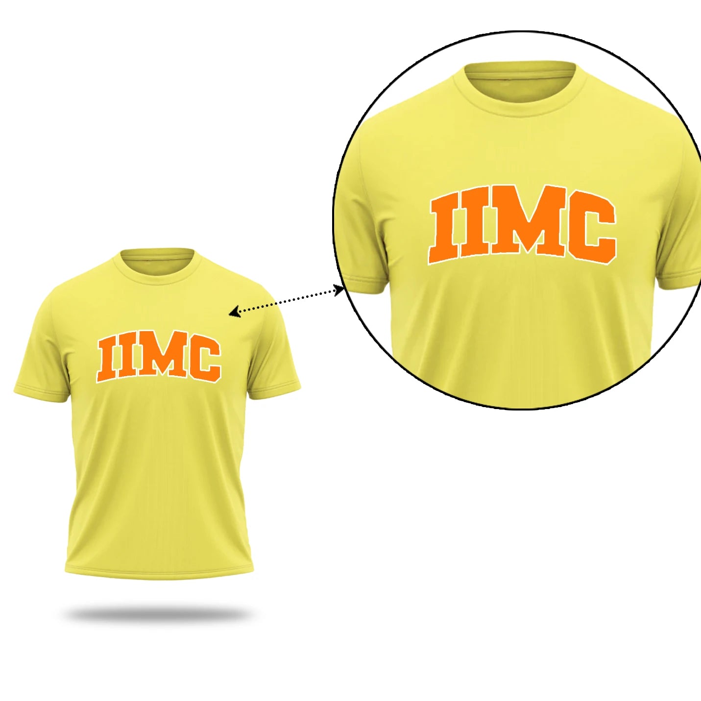 Comfort Round Neck Yellow IIMC Merchandise T-shirts