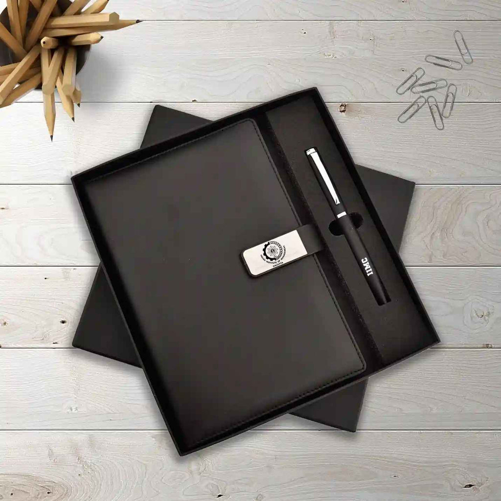 Elegant IIMC Diary and Pen Gift Set