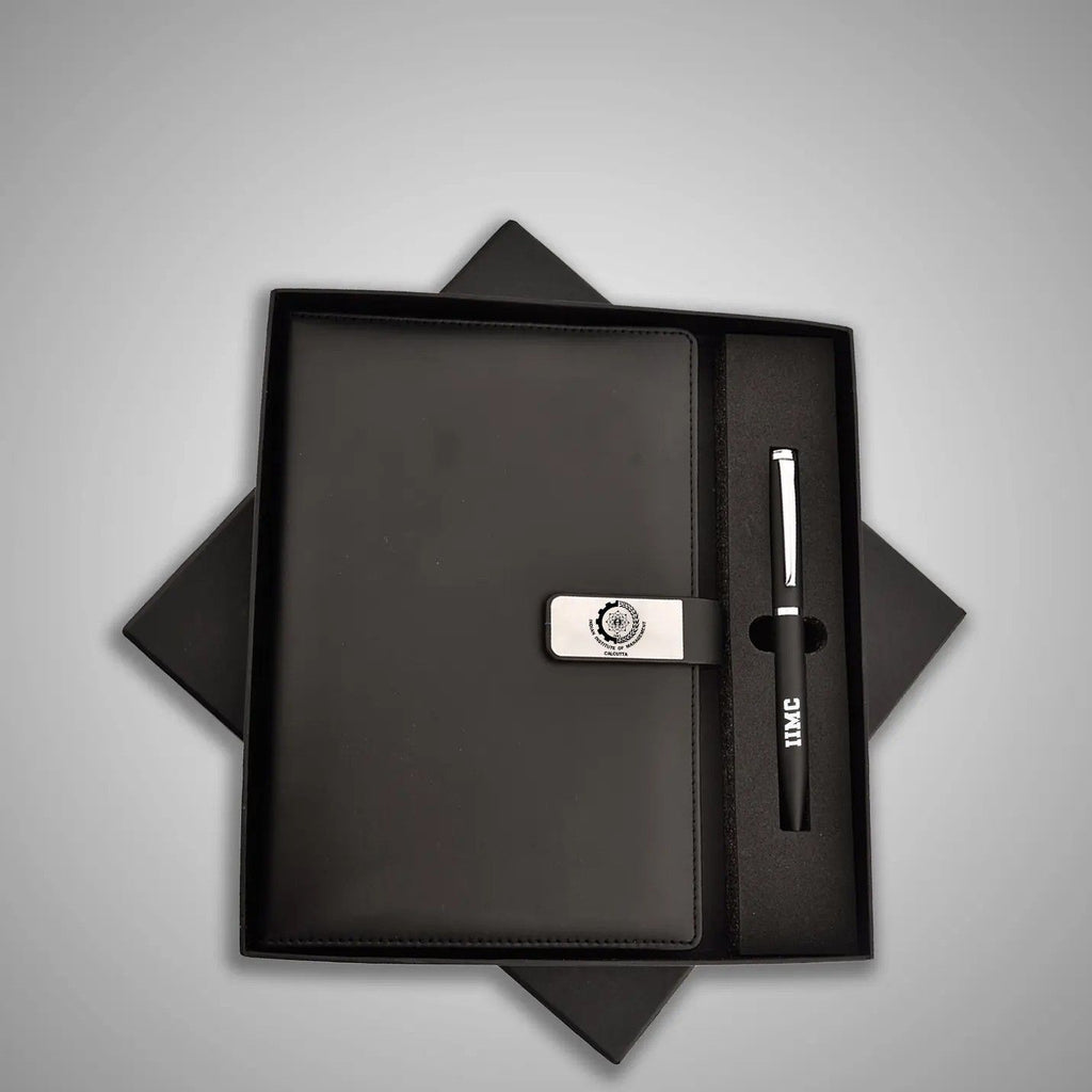 Elegant IIMC Diary and Pen Gift Set