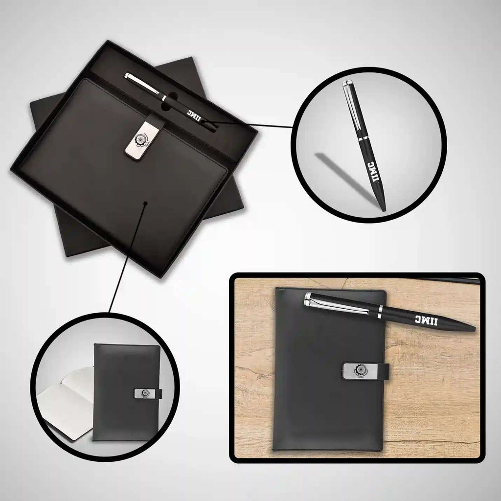 Elegant IIMC Diary and Pen Gift Set