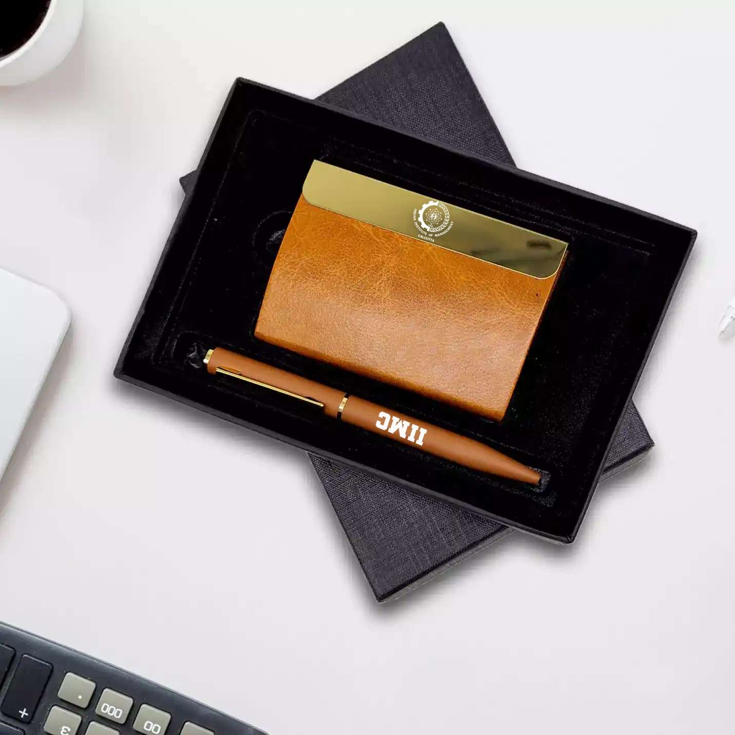 Branded Pen & Cardholder Combo Gift Box