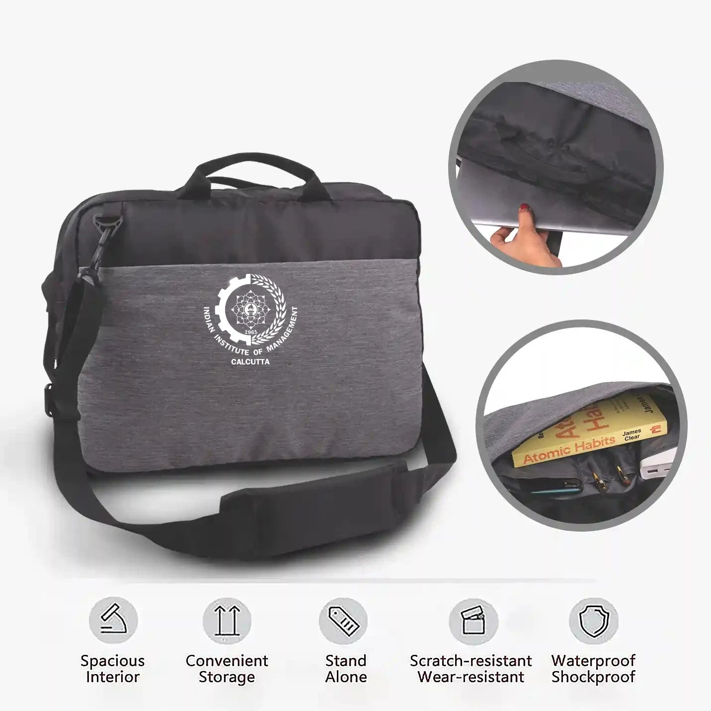 IIMC Branded Convertible Laptop Sling Bag