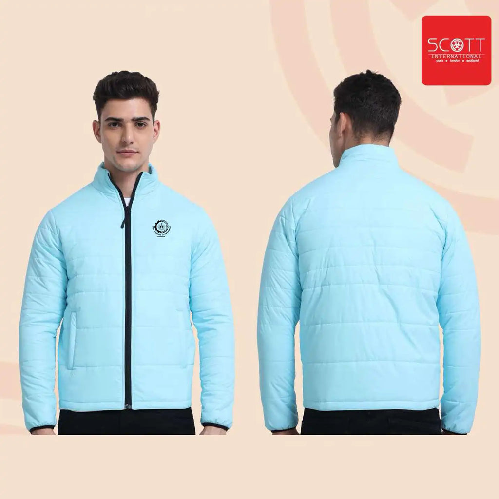 Trendy IIM Calcutta Merchandise Sky Blue Thermo Wrap Jacket 