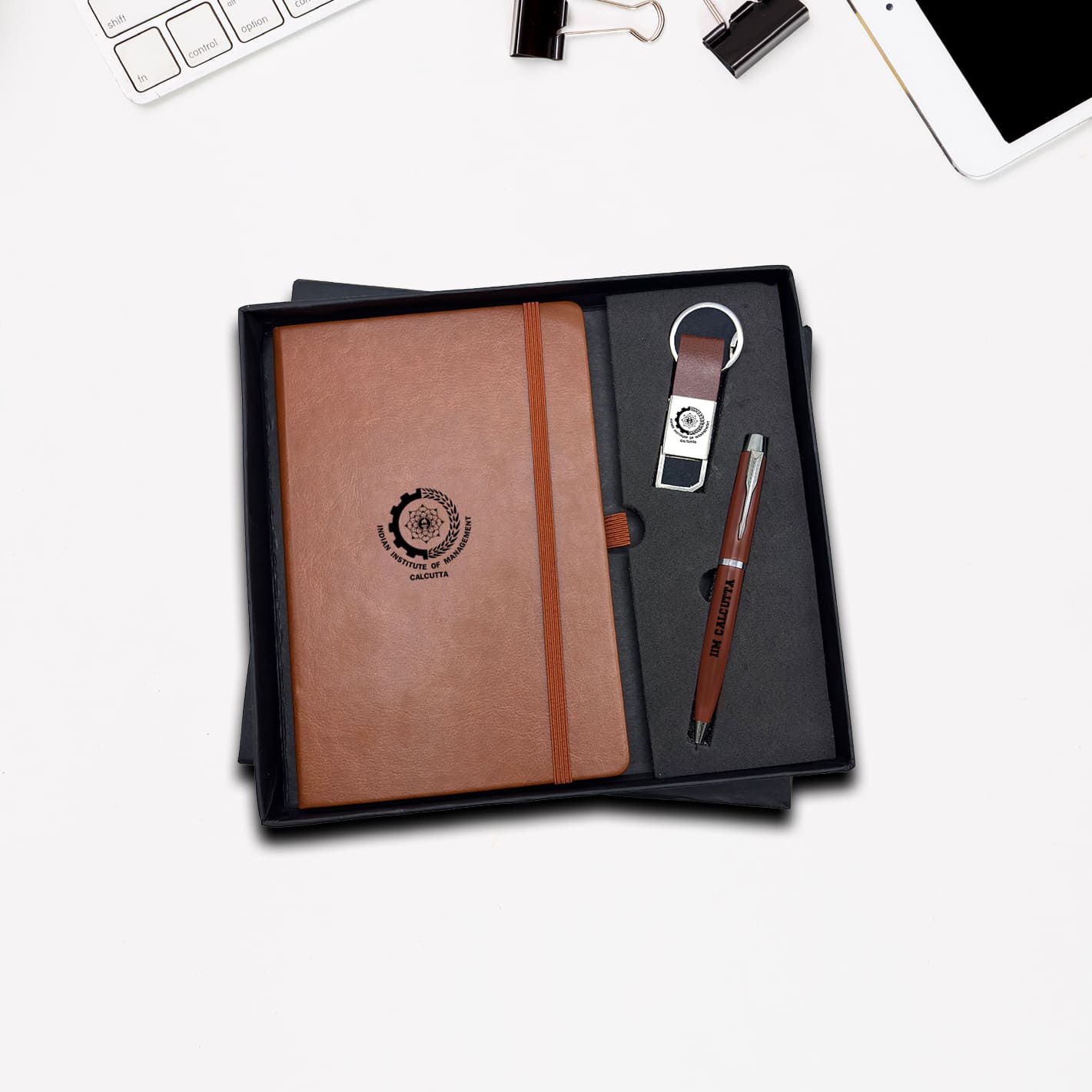 Classic Combo Pack – IIMC Diary, Pen & Keychain