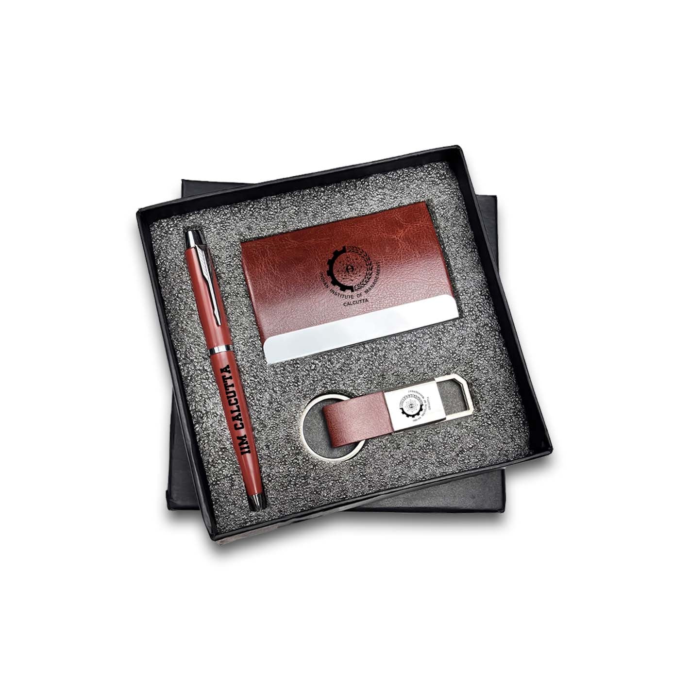 IIMC Official Alumni Gift Set – Pen, Keychain & Cardholder