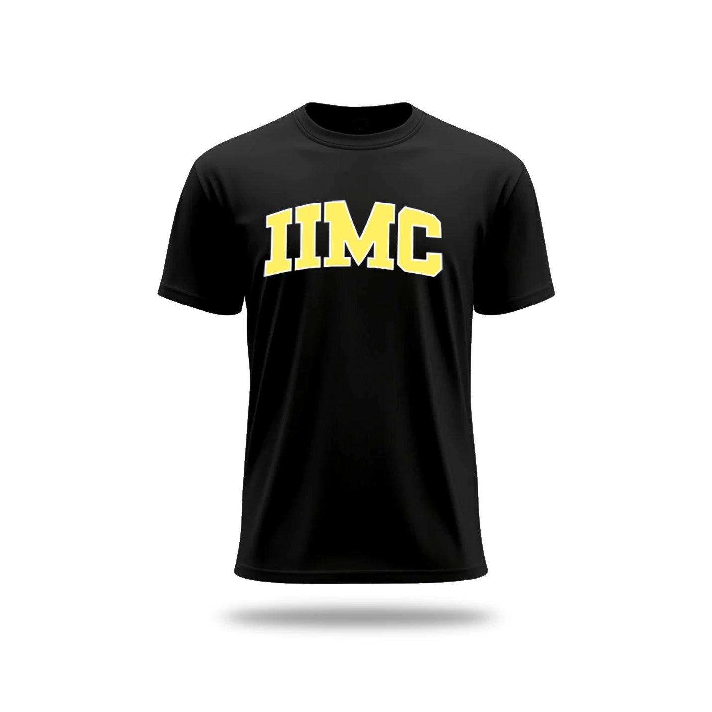 Bold IIMC Black Round Neck T-Shirt