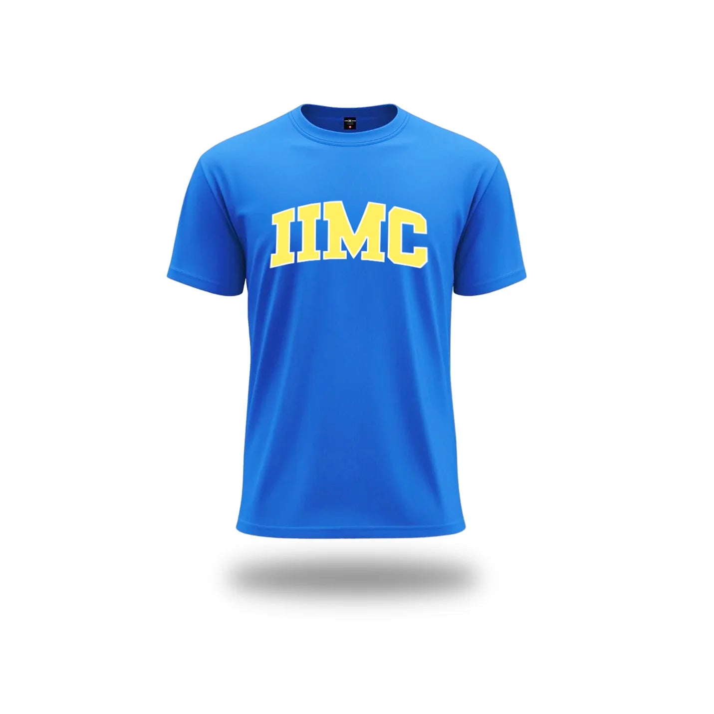Everyday Comfort Round Neck Blue T-Shirt with IIMC Lettering