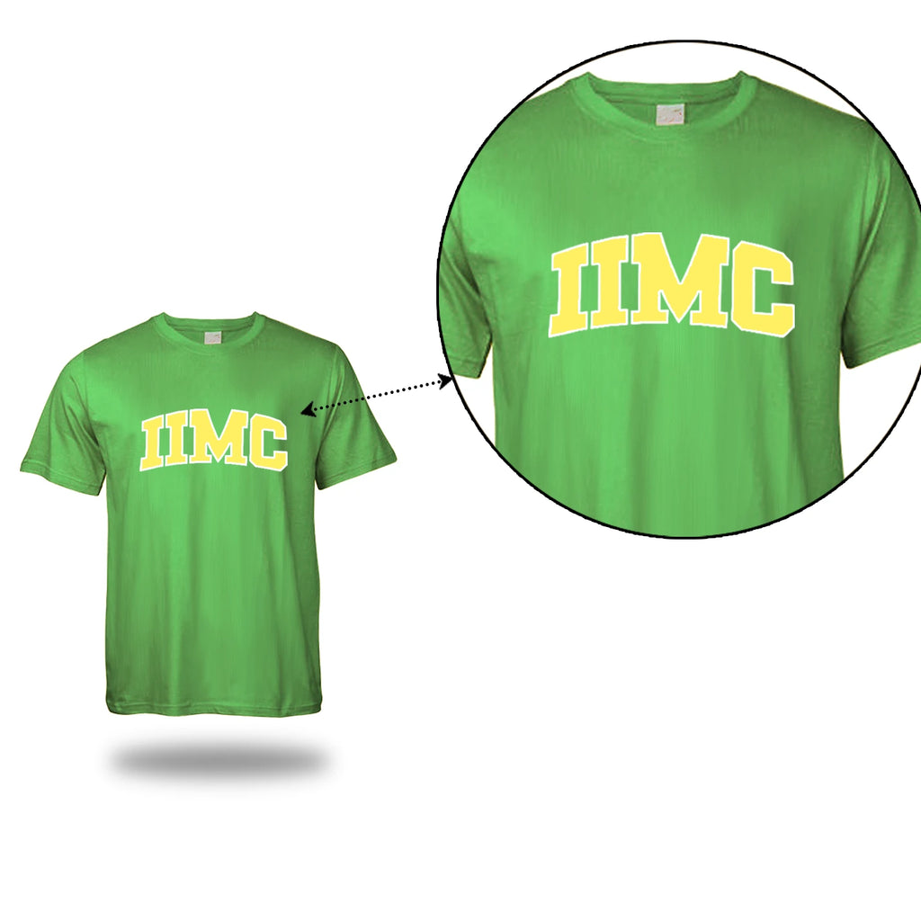 Unisex Green Round Neck IIMC T-Shirt