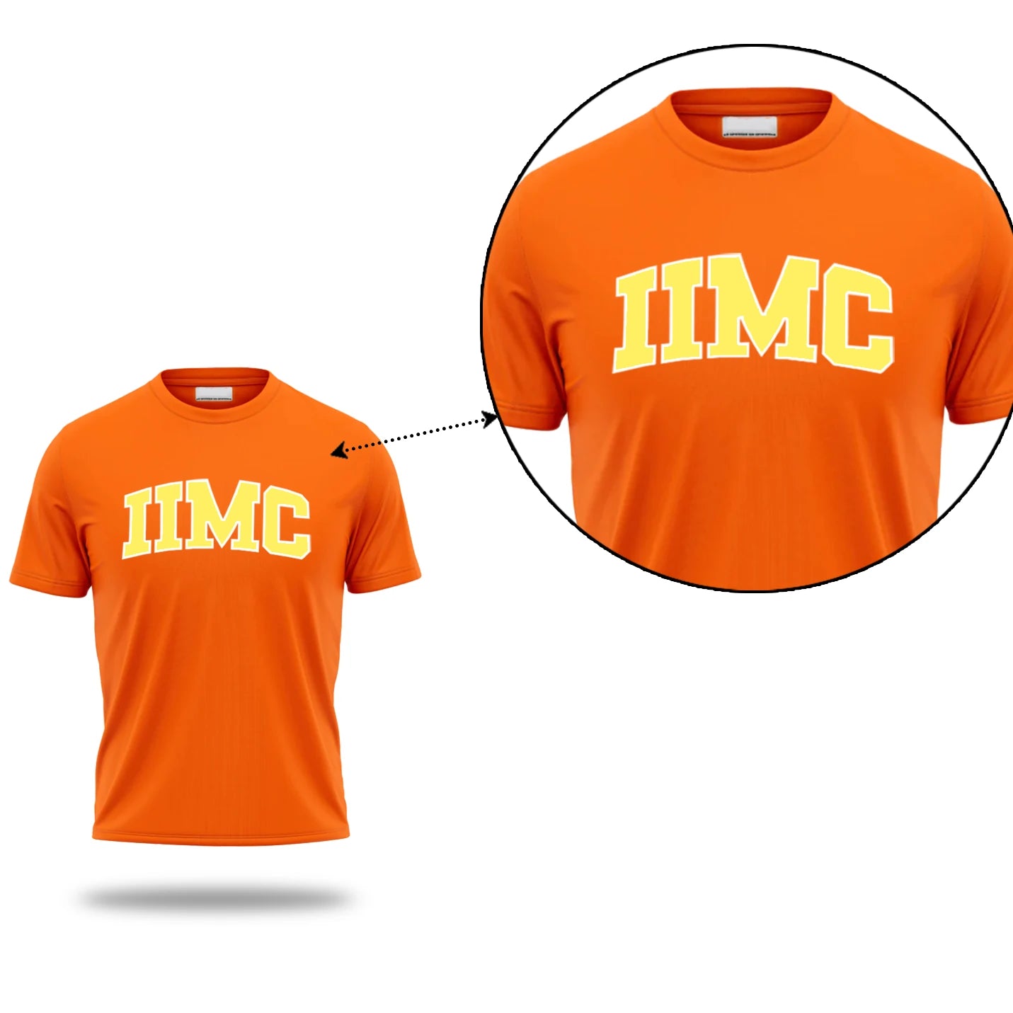 Bold IIMC Classic Orange T-Shirt Campus Wear