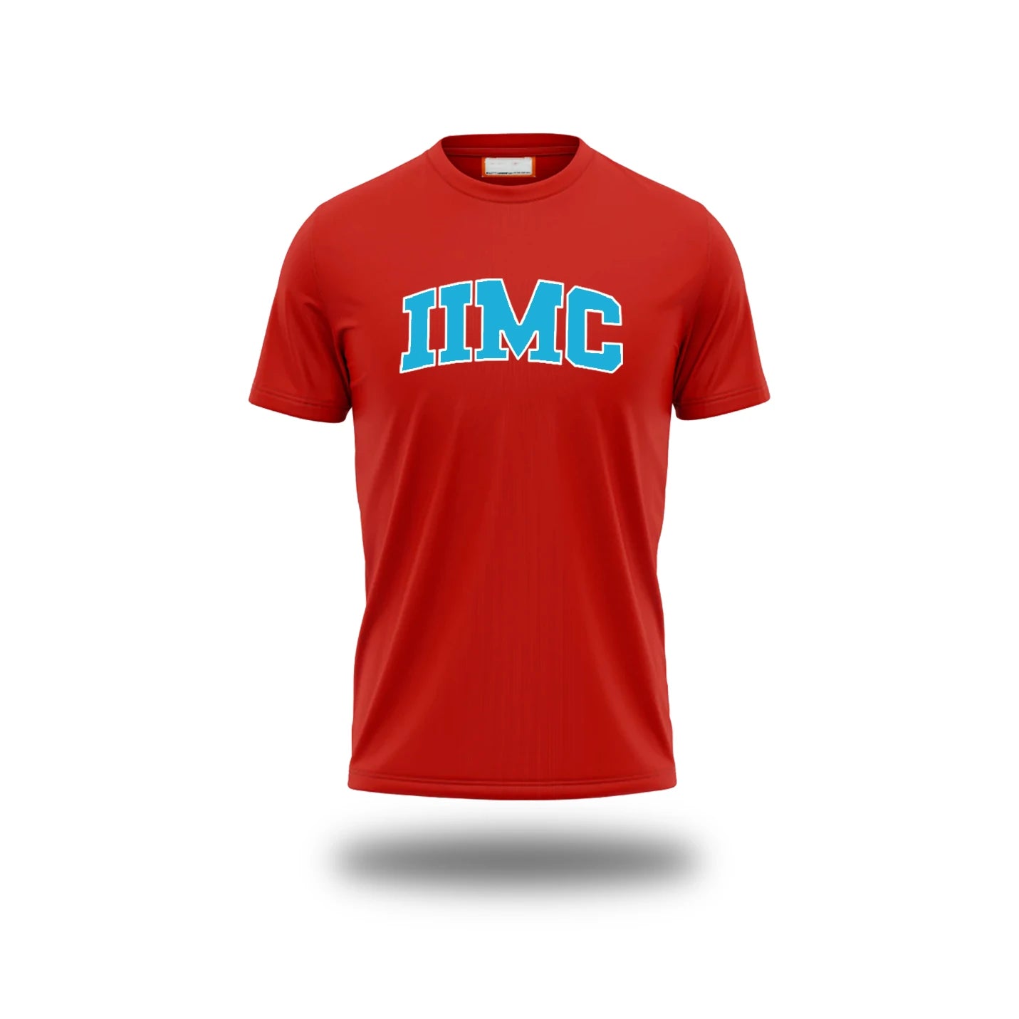 Bold IIMC Round Neck Red Tee for Proud Alumni & Students