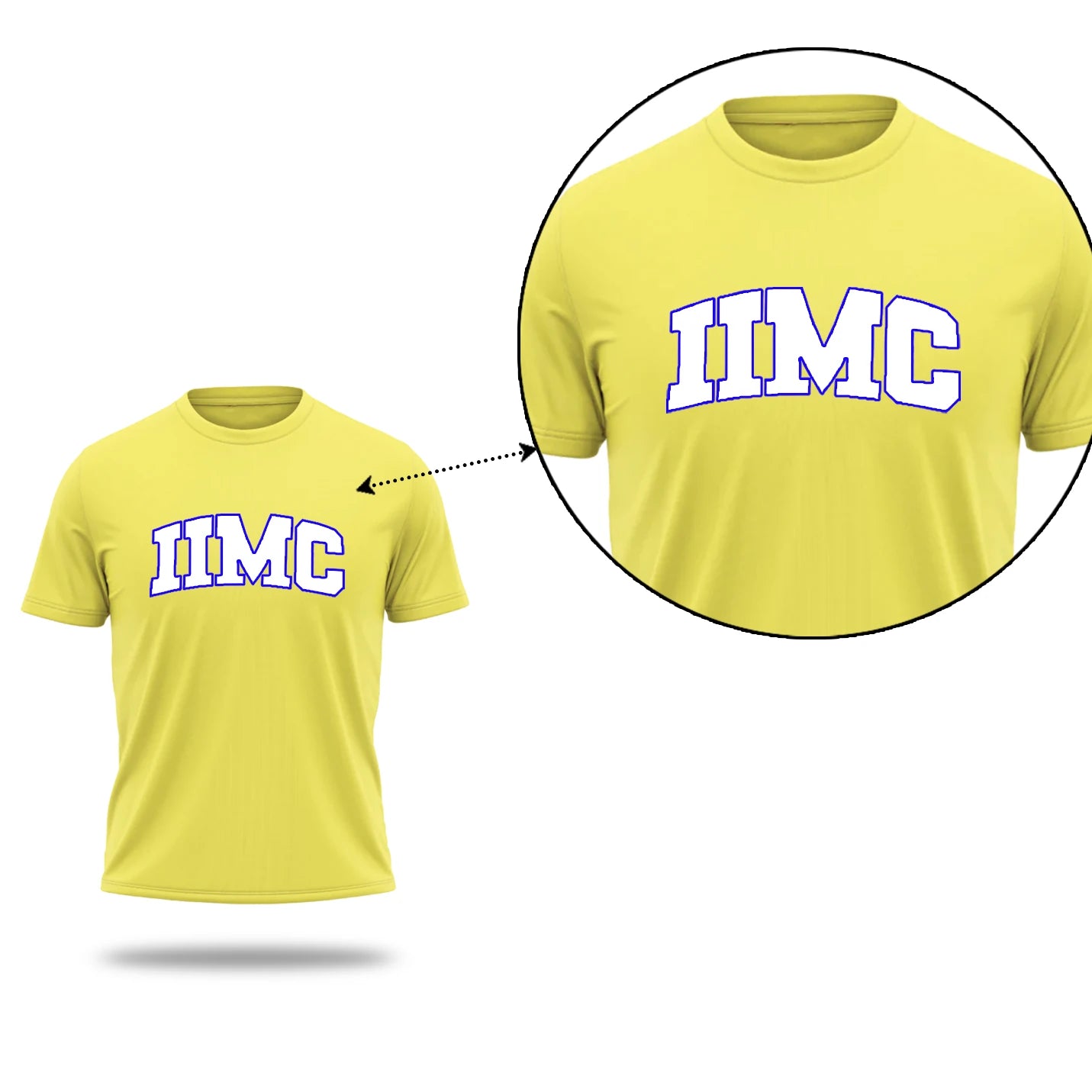 Bold IIMC Lettered  Yellow T-Shirt – IIM Calcutta Edition