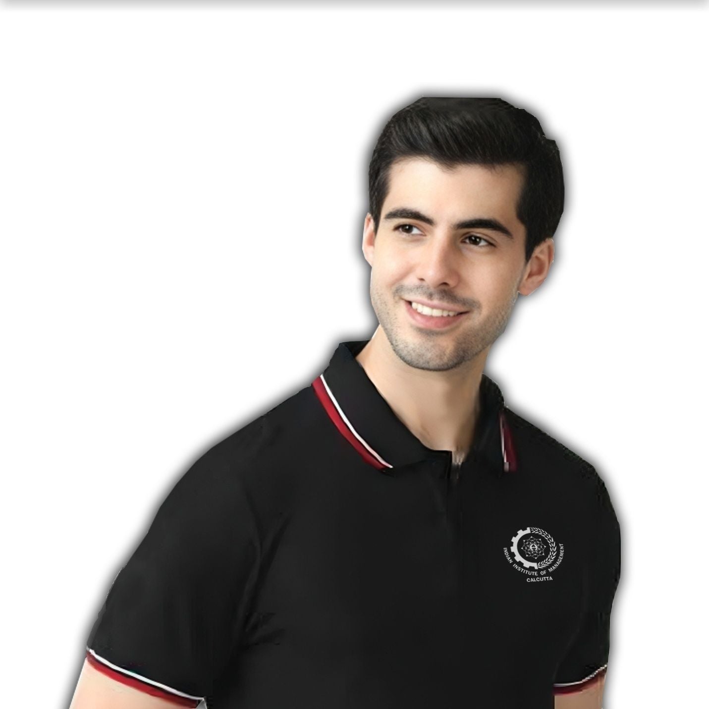 Black IIMC Polo T-Shirt with Official Logo