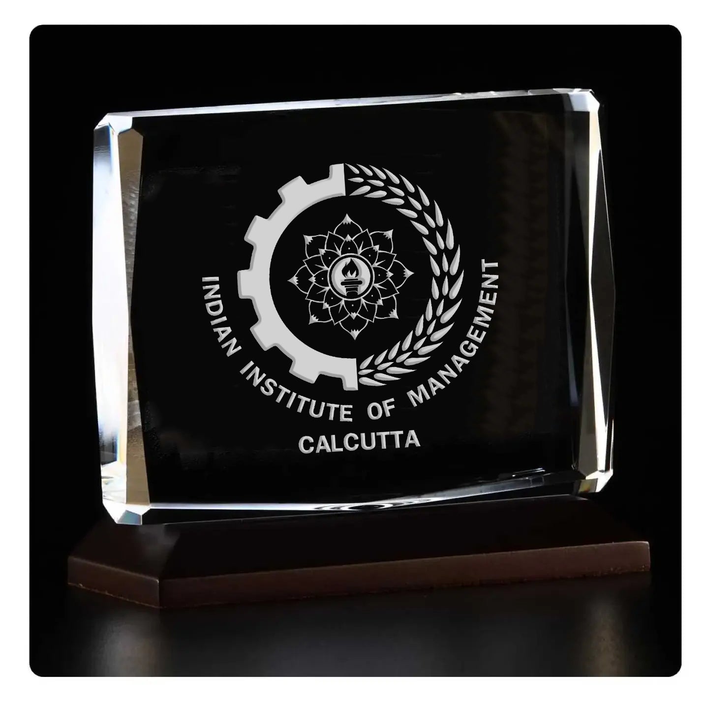 IIMC Official 2D Laser Engraved Crystal