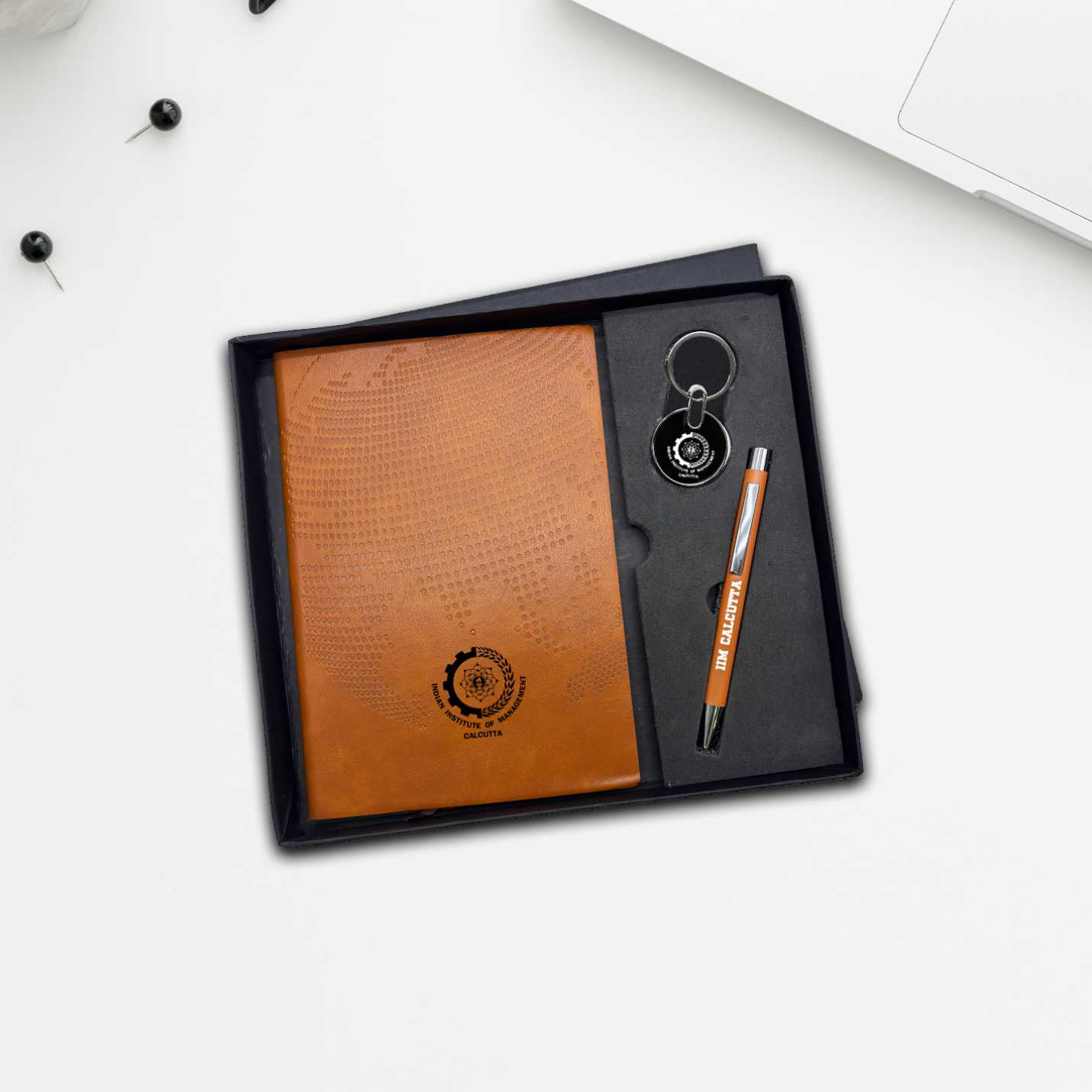 Corporate Gift Combo with IIMC Logo Pen, Diary & Keychain