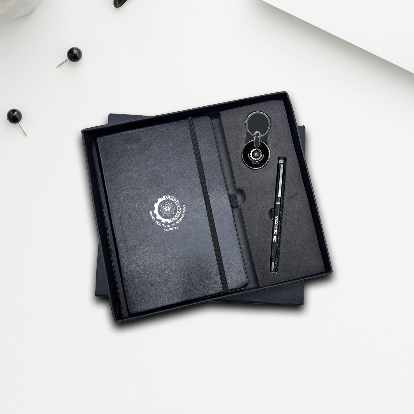 Executive 3-in-1 IIMC Gift Set – Pen, Diary & Keychain