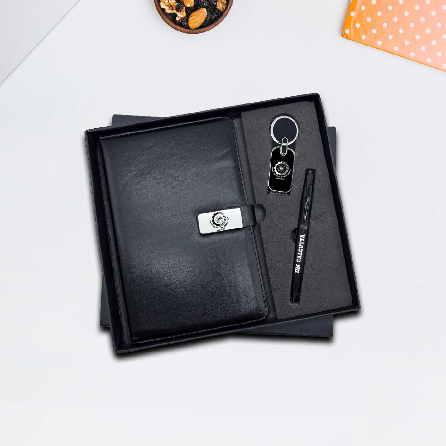 Elegant Gift Pack – Pen, Diary & IIMC Logo Keychain