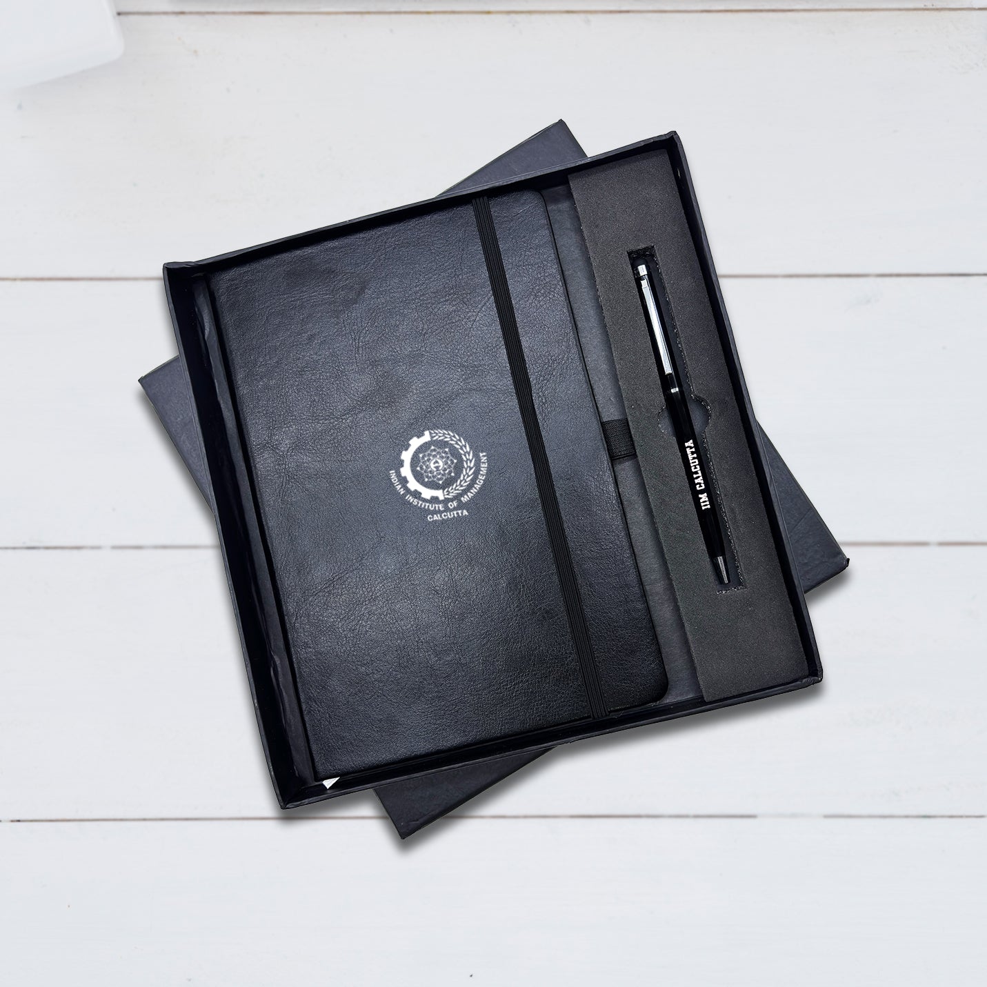 Minimalist 2 in 1 IIMC Logo Black Pen & Diary Gift set