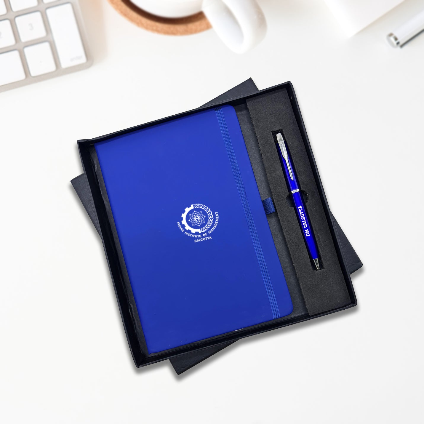 Classic 2 in 1 Blue IIMC Logo Pen & Diary Gift set