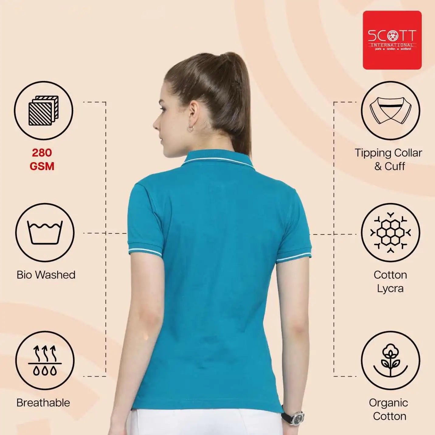 Organic IIMC Merchandise Cotton Green Polo T-shirts